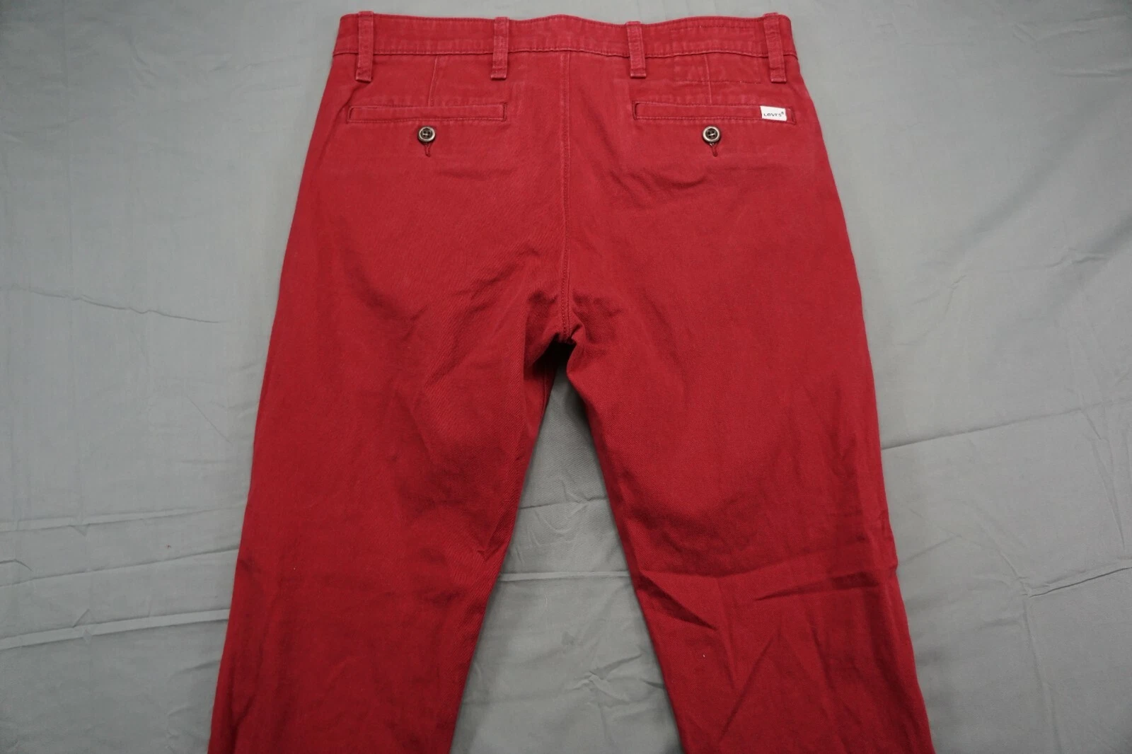 Levis Straight Leg Washed Chino Jogger Pants. Washed Red, Men's 30X32. GUC!!