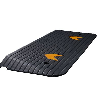 Rubber Threshold Ramp, 2'' Rise Doorway Recycled Rubber Power Threshold Ramp