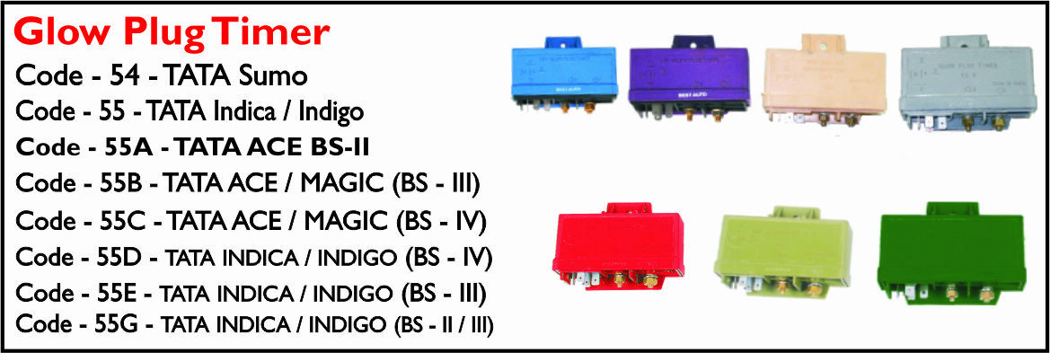 Glow Plug Timer Tata Indica BS-2/3 Green 2820 5421 9917