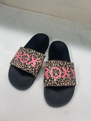 ROXY BROWN LEOPARD PINK PRINTED LOGO WOMEN'S