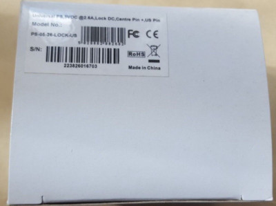 UNIVERSAL PS-05-26-LOCK-US / 3A-154WP05 5VDC 2,6A DC (in32s1b1)