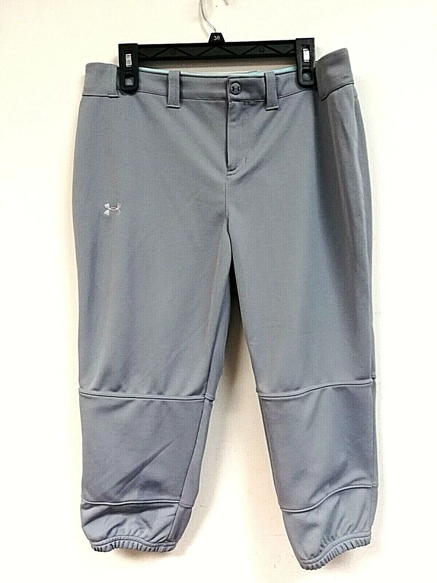 Under Armour 1281968 Women's UA Strike Zone Softball Pants Gray