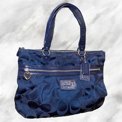 Coach Daisy Signature Monogram Tote Bag Gem