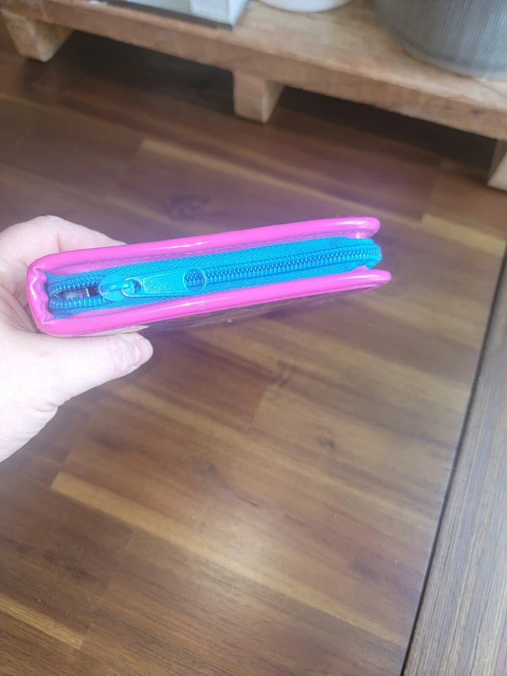 Vintage Lisa Frank Roxi Rollie Mini Zipper Binder Organizer Glittery White Cats - Image 2 of 4