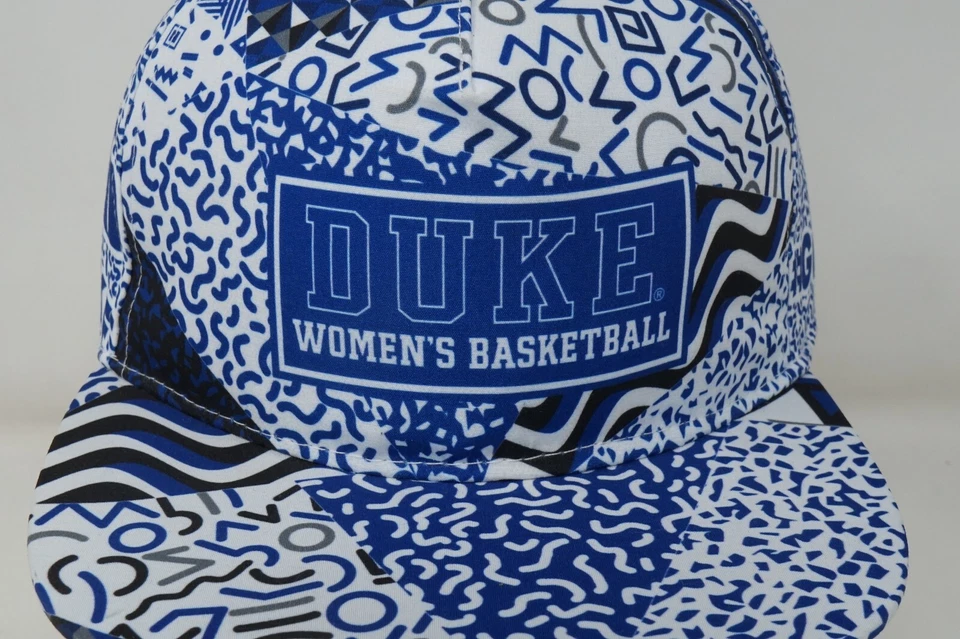 杜克女式篮球蓝色魔鬼平沿帽全印花 NCAA GoDuke — 第 2/4 张图片