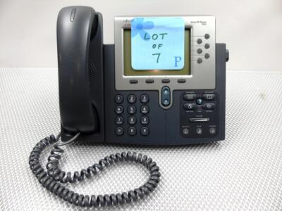 Lot of 7 - Cisco IP Phone 7962 7962G VOIP 2 Lines Business Phone - CP-7962G