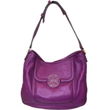 TORY BURCH Tumbled Leather With Magnetic Front Pocket Oversized Hobo