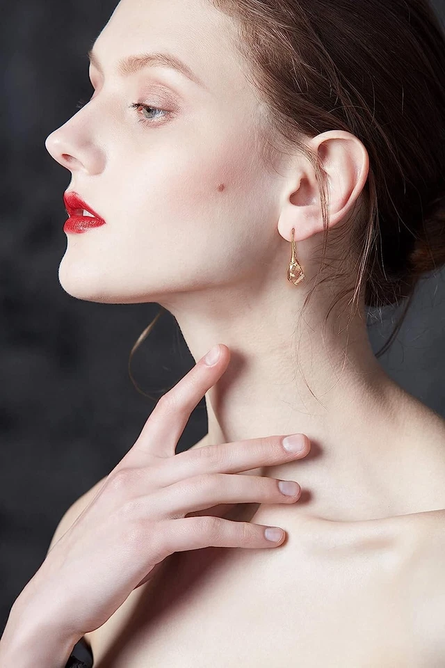 Exquisitos Pendientes Lágrima - Plata de Ley - Paquete de Regalo - 0.7 * 0.3 Foto 4 de 4