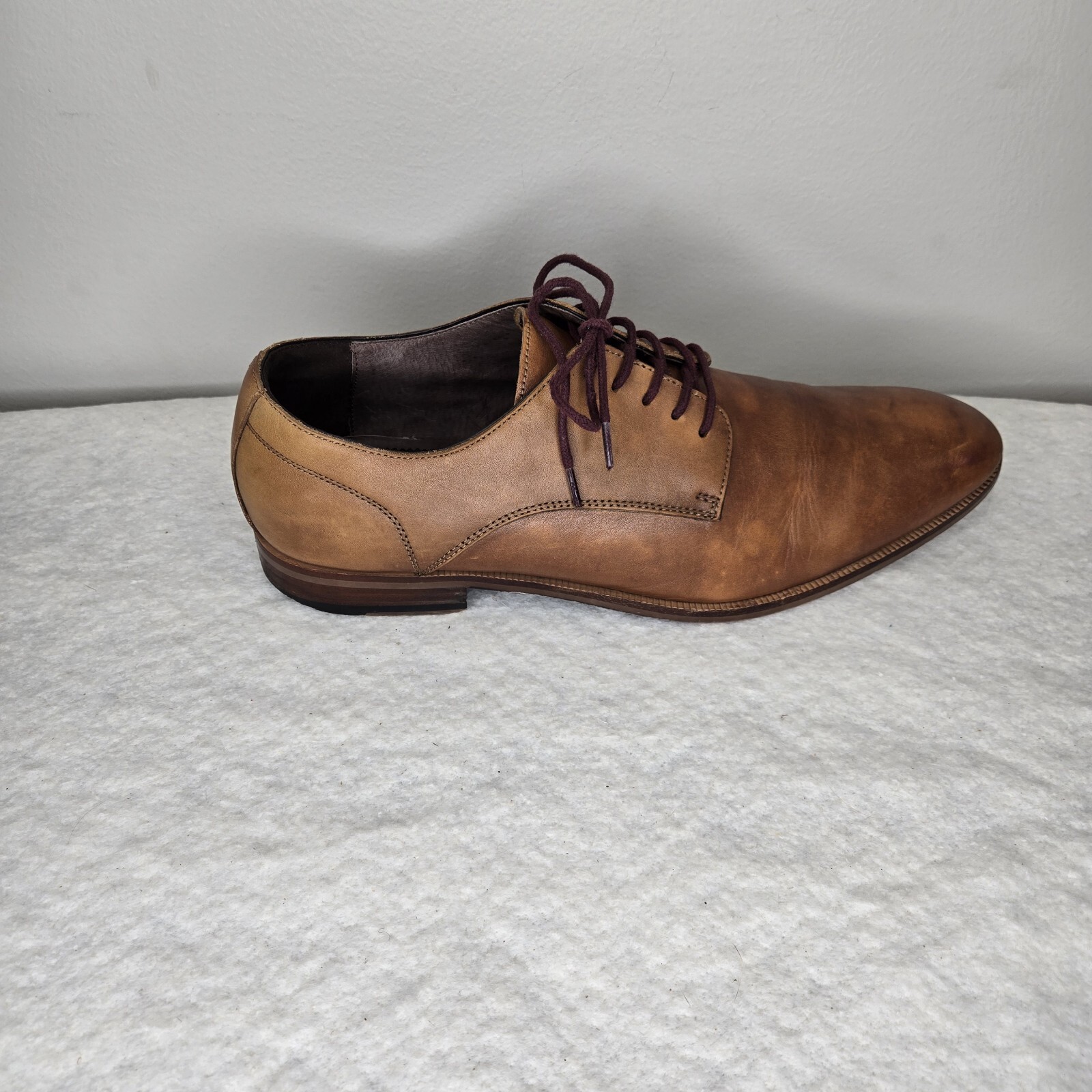 SAOLA Scarpe eleganti Blake Mckay T4 derby comode in pelle marrone cognac da uomo taglia 8 5