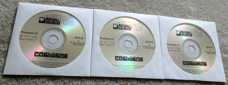 AMERICAN TOP 40 FLASHBACK Casey Kasem 3 CDs February 20 1982 02-20-82 ONJ RARE Foto 2 de 4