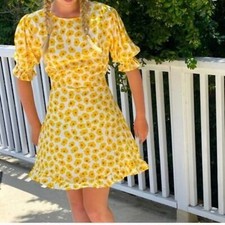 FAITHFULL THE BRAND Florence Dress Marigold {HH4}