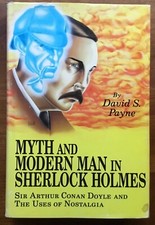 Autographed VG 1992 HC DJ 1st ED Myth Sherlock Holmes Arthur C Doyle David Payne