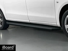 APS Stain Black 6" Side Step Nerf Bar Fit 16-23 Mercedes-Benz Metris Cargo Van