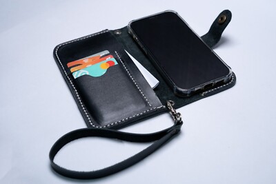 Compatible with iPhone 11 12 13 mini 14 15 16 Pro Max Plus Wallet Case with Card Holder, PU