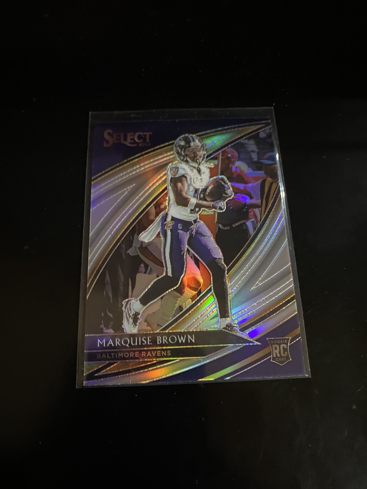 2019 Panini Select Marquise Brown Silver Prizm Field Level Ravens SSP