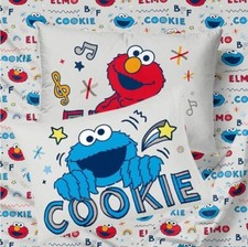 Sesame Street "Elmo  Cookie Monster" Kids Microfiber Sheet Set-AB0DP3N24337