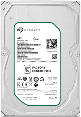 Seagate IronWolf Pro 4TB NAS intern SATA HDD 3,5'' für Synology DS918+, DS718+