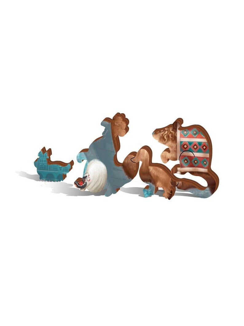 Wooden Jigsaw Puzzle Treasure Ship DaVICI Mosaic Picture Stained Quest