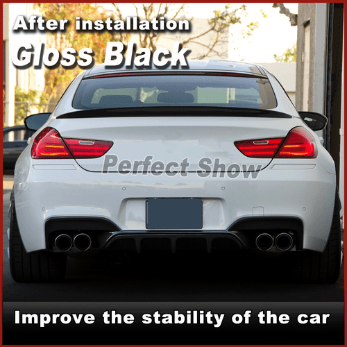 Passt Für BMW M6 F06 F12 F13 M-Paket 2012-2016 Matt Schwarz Heckdiffusor Spoiler - Picture 2 of 12