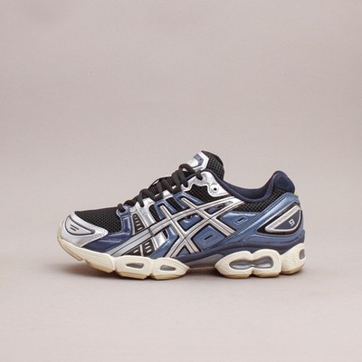 Asics Sportstyle Gel-Nimbus 9 Black Silver Running New Men Shoes 1201A424-006