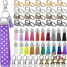 60-Piece Key Fob Hardware Set  20 Wristlet with Ring  20 Key Fob Wristlet