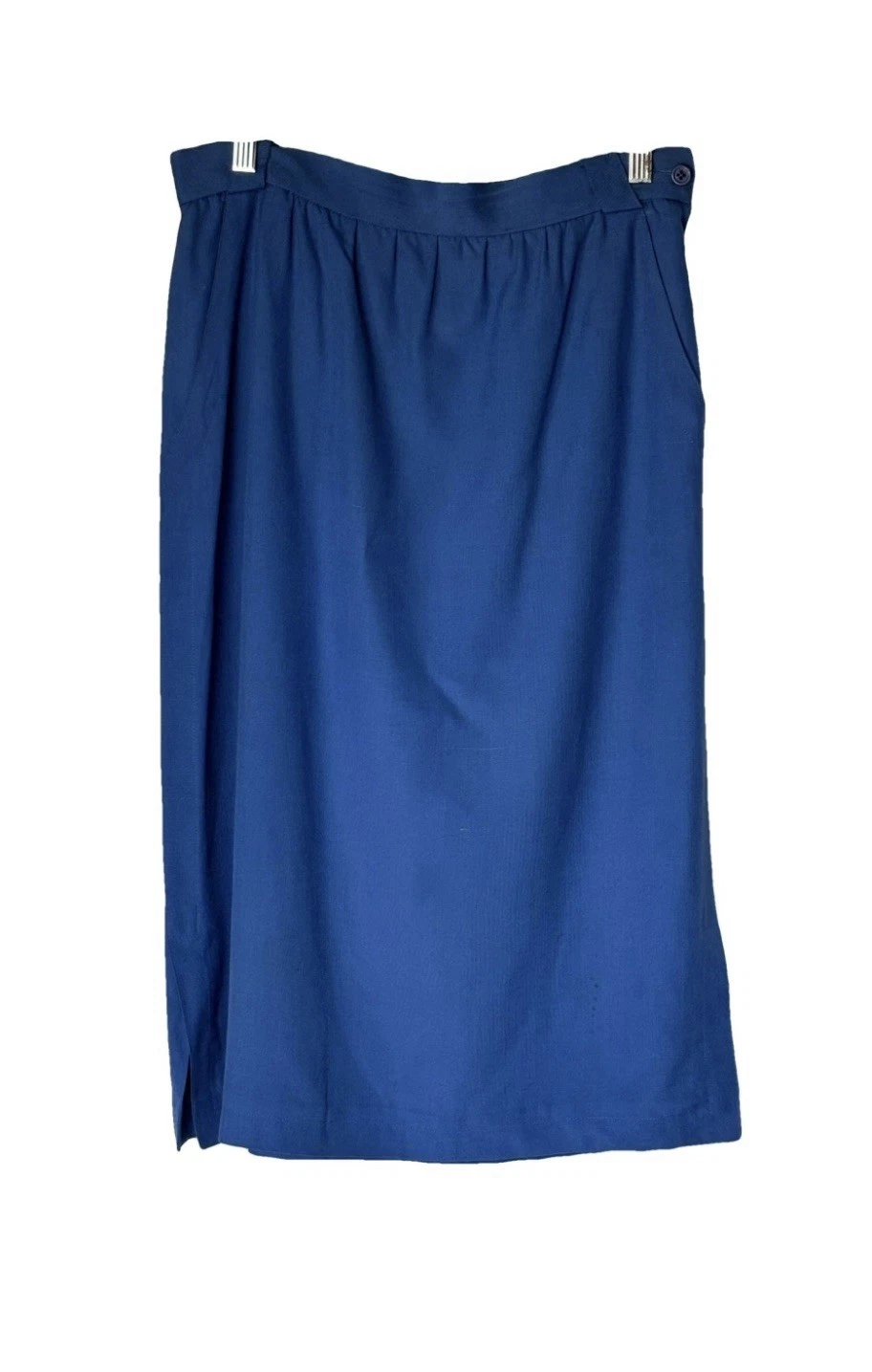 Vintage Harve Benard Blue Linen Skirt Size US Women’s 12
