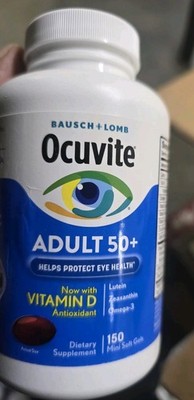 Bausch + Lomb Ocuvite Adult 50+ Eye Vitamin & Mineral 150 Softgels Exp 4/27+