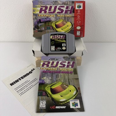 San Francisco Rush Extreme Racing N64 CIB Box Manual Inserts Tested Works
