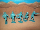 Lot of five original vintage Marx Fort Apache/Custer playsets 54mm 7th Cavalry