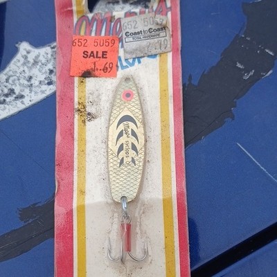 Mepps Syclops 6 Spoon Casting Fishing Lure Gold Black Red Fish Shape In Package