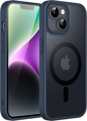 JETech Magnetisch Hülle für iPhone 14 Plus 6,7 Zoll  mit MagSafe (Sturmblau)