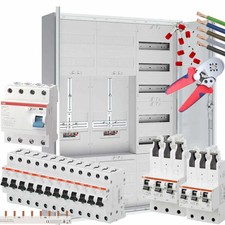 Zweifamilienhaus Komplett-Zählerschränke 3-Punkt APZ FI/12x B16, 2xSLS nach Wahl