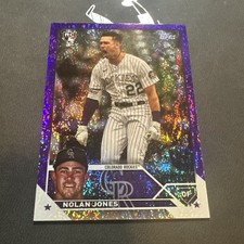 2023 Topps Update Series - Nolan Jones #US85 Purple Foil /799 (RC)
