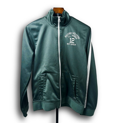 Scotch & Soda Men's Green Track Jacket Full Zip Retro Sport Athletic Size L/M