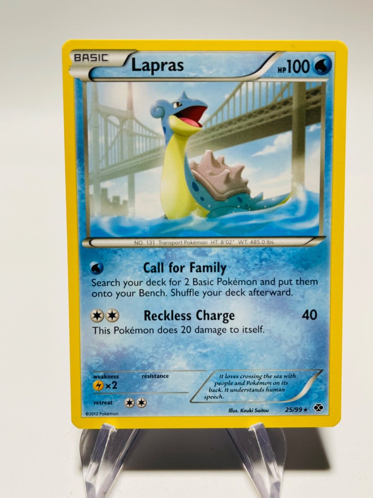 LAPRAS 2012 Pokemon Next Destinies  Rare POKÉMON 25/99