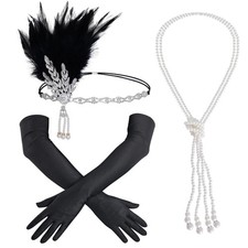 1920s Flapper Headpiece Set Roaring 20s Headpieces Great Gatsby Headpiece for...