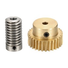 Worm Gear Set 0.8 Module 1:30 Reduction Rate(Gear-4mm Bore, Rod 6mm Bore)
