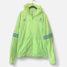 Boston Marathon 2019 Adidas Volunteer Windbreaker Jacket Men  s Large HiViz
