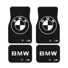 4 Piece Bmw Car Front Rear Floor Mat Set Non-slip Carpet Mats