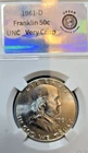 1961-D 50C Franklin Half Dollar Brilliant GEM UNC ~ w/ Very Crisp Luster #566