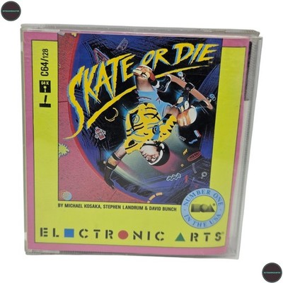 Skate or Die Commodore 64 C64 Disk Spiel Plastic Box OVP  Electronic Arts  1987