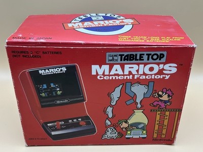 Nintendo Game & Watch MARIO'S CEMENT FACTORY Tabletop CM-72 Boxed 1983 Japan