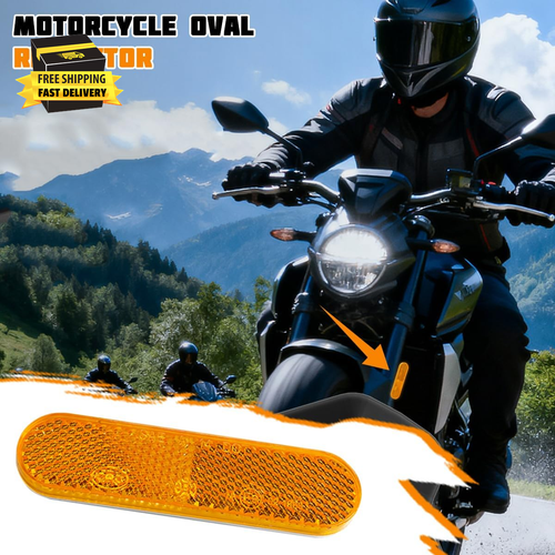 4PCS Motorcycle Warning Reflector, Motorbike High-Visibility Safety Reflective W - Picture 4 of 7