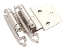DecoBasics 3/8" Inset Cabinet Hinges Brushed Nickel (30 set 25 pair - 50 Hing