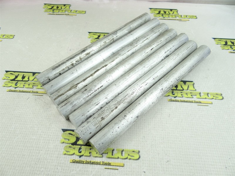 7PCS (4LBS) OF 6061 ALUMINUM ROUND STOCK 7/8" X 10"
