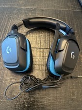 Logitech G432 3.5mm Wired Surround Sound Gaming Headset - Black/Blue Very Good