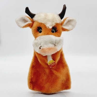Steiff Archiv! Steiff 6483/35 Handpuppe Kuh Mimic-Kuh aus 1973 35 cm Dralon
