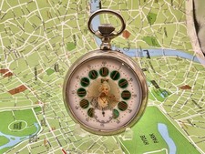 Doxa Cartouche Dial . Noblewoman Portrait . Metal 1900 . Pocket Watch