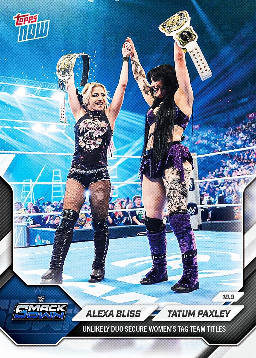 *PRE SALE* Alexa Bliss & Tatum Paxley - 2026 WWE Topps NOW® - Card 107