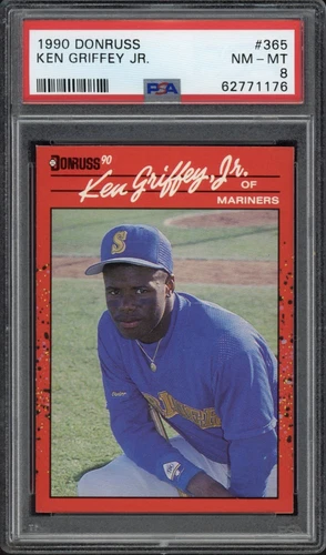 1990 Donruss Ken Griffey Jr. #365 PSA 8 NM-MT HOF Seattle Mariners